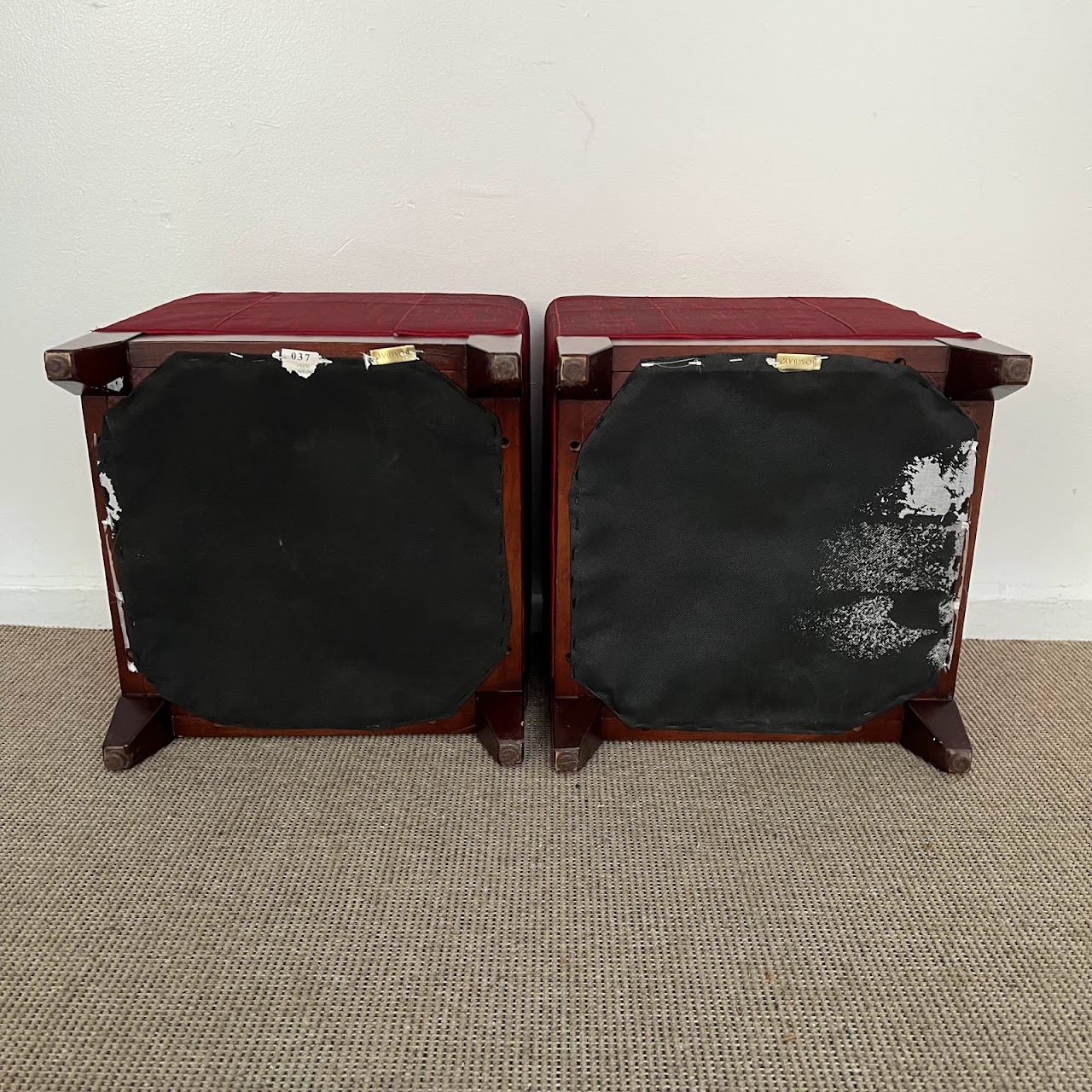 Tufted Cube Ottoman Pair