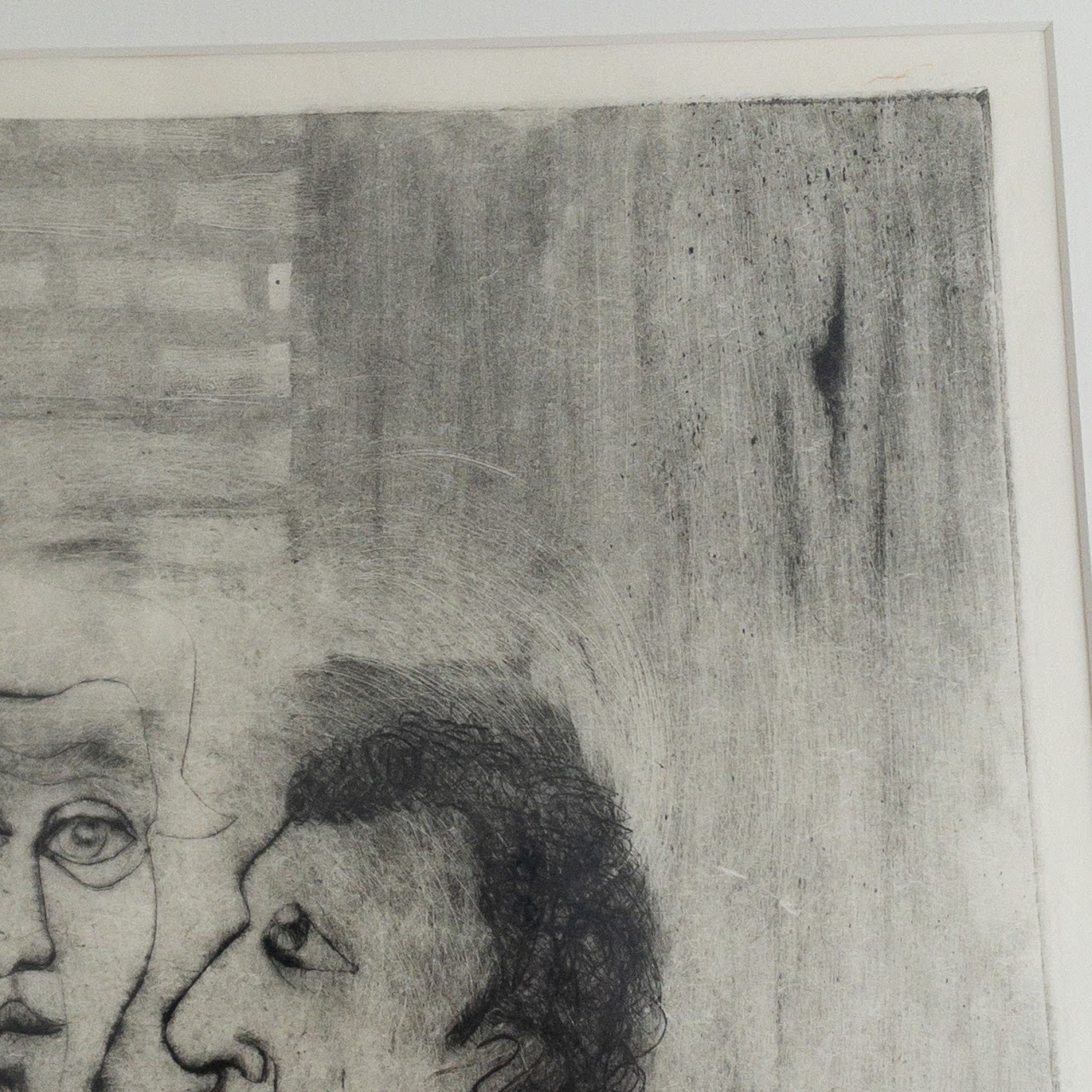 Signed 'Consoling' Etching