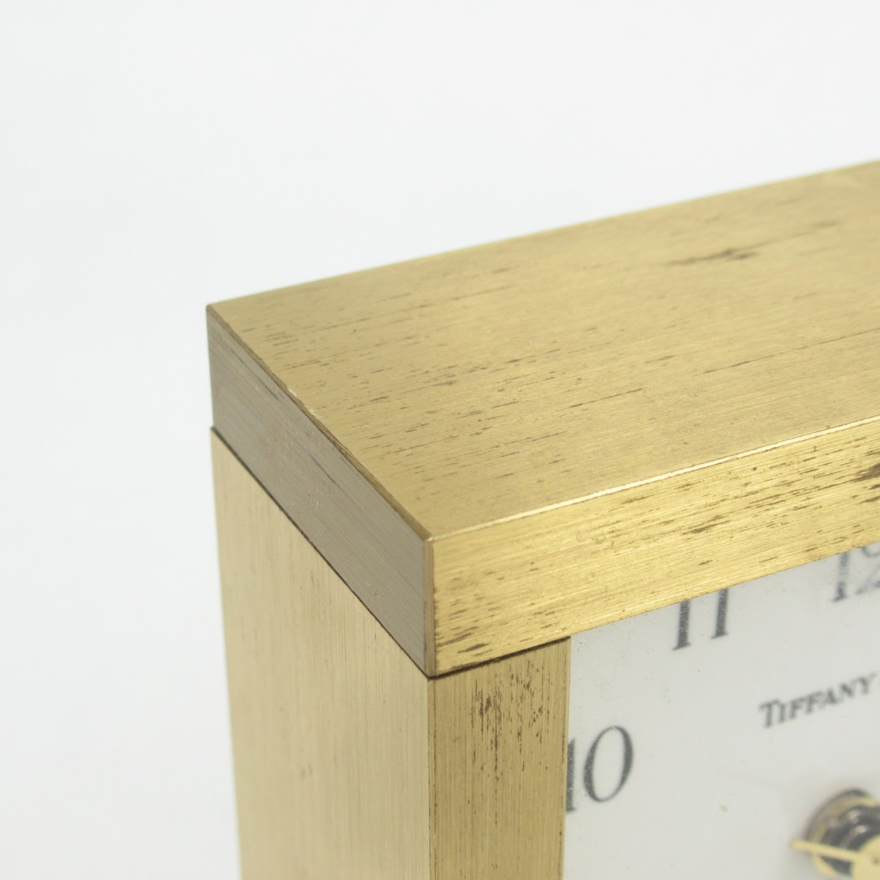 Tiffany & Co. Brass Desk Clock