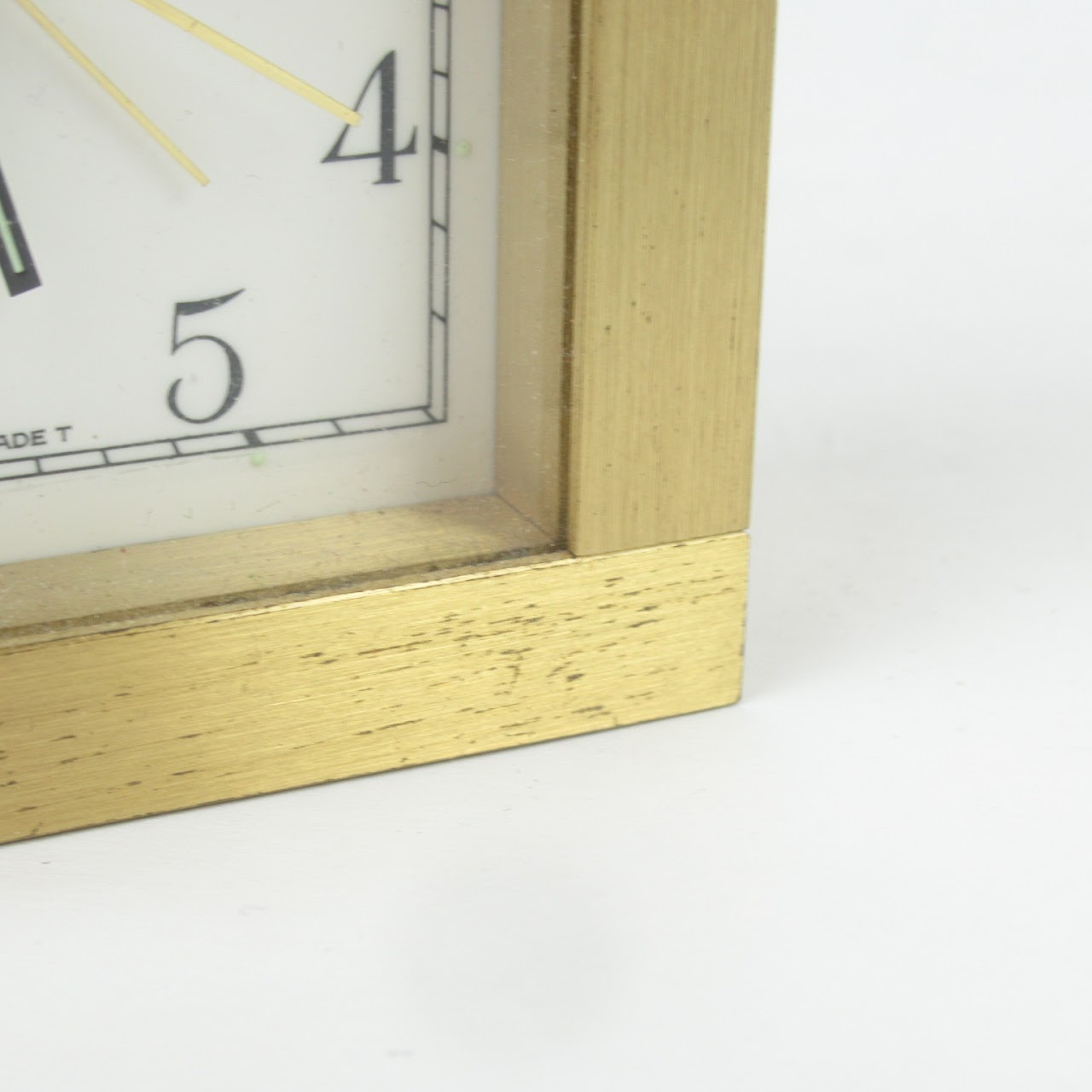 Tiffany & Co. Brass Desk Clock