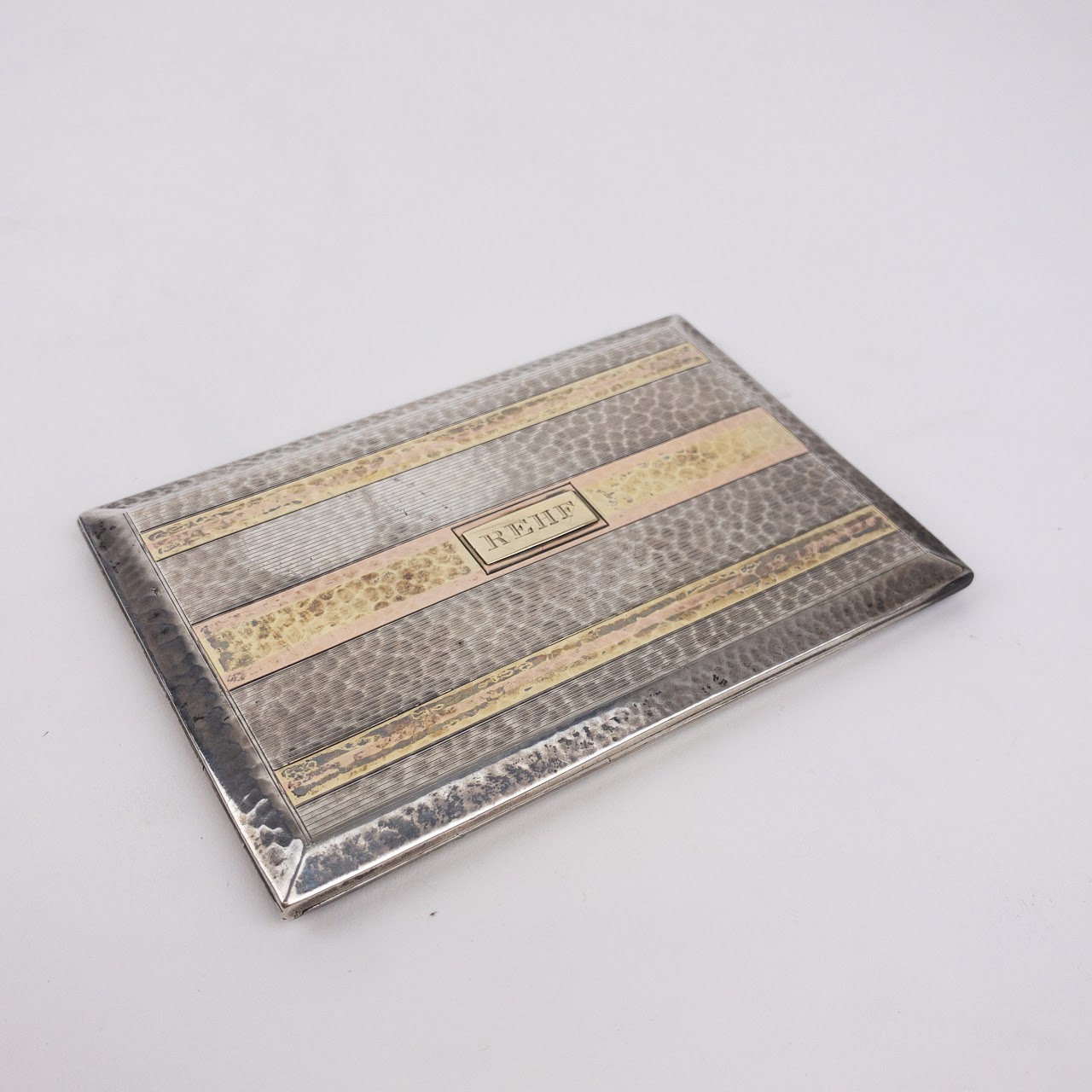 Sterling Silver & 14K Gold Cigarette Case