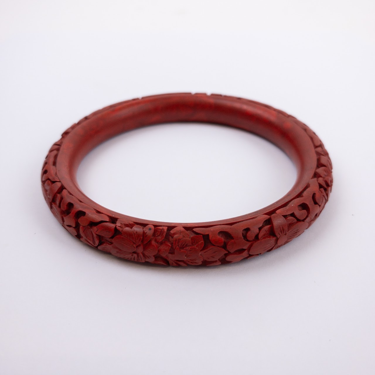 Carved Cinnabar Bracelet Lot