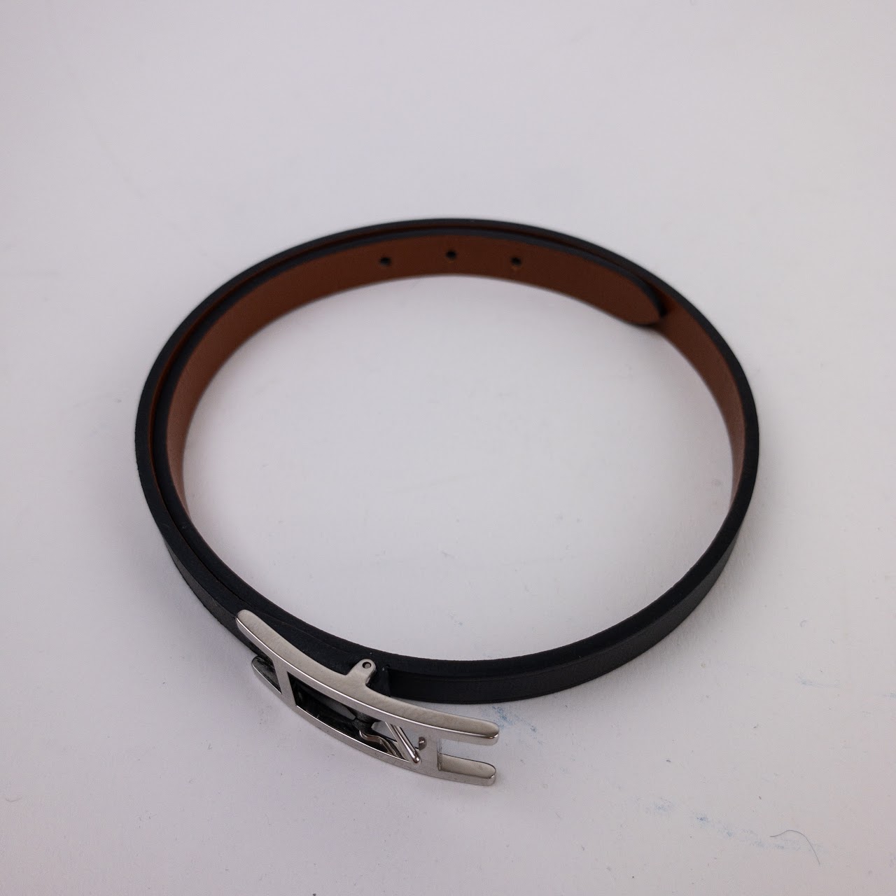 Hermès Behapi Leather Wrap Bracelet