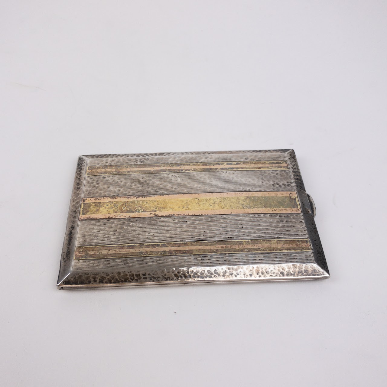 Sterling Silver & 14K Gold Cigarette Case