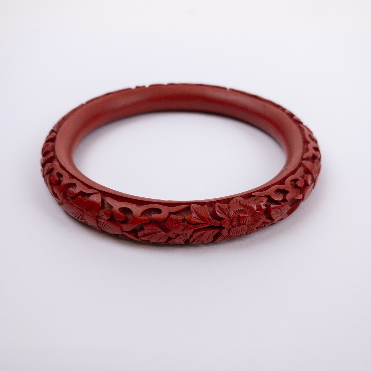 Carved Cinnabar Bracelet Lot