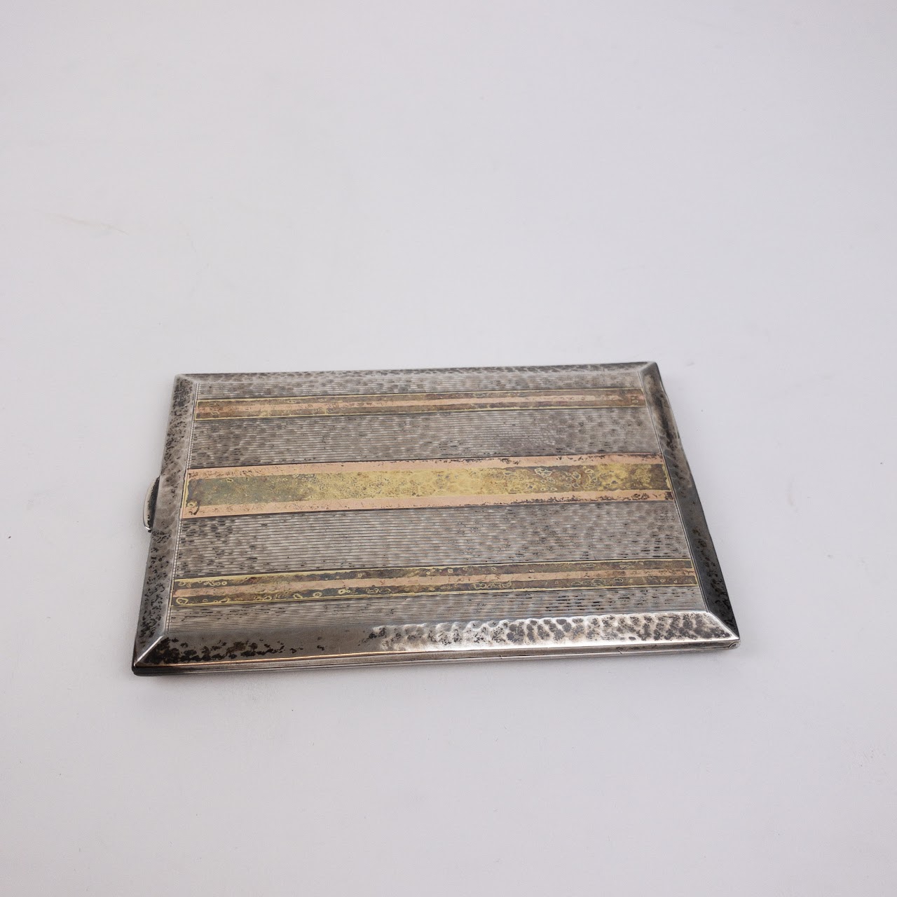 Sterling Silver & 14K Gold Cigarette Case