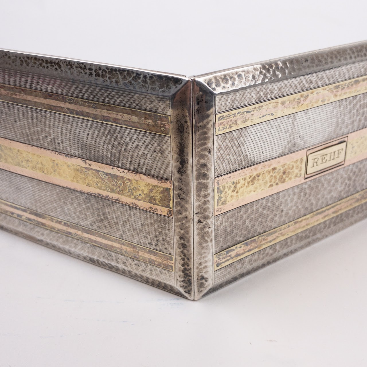 Sterling Silver & 14K Gold Cigarette Case