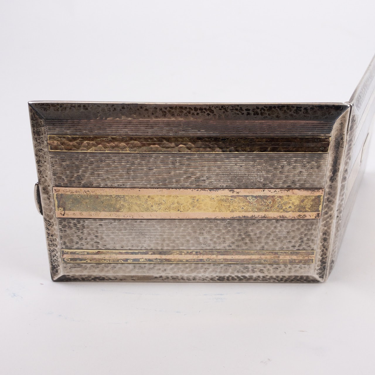 Sterling Silver & 14K Gold Cigarette Case