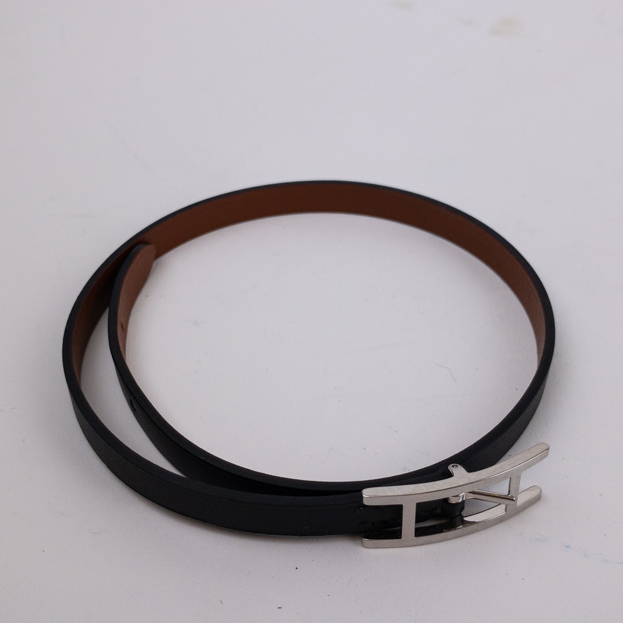 Hermès Behapi Leather Wrap Bracelet