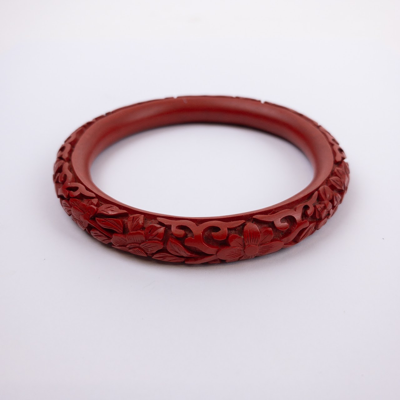 Carved Cinnabar Bracelet Lot