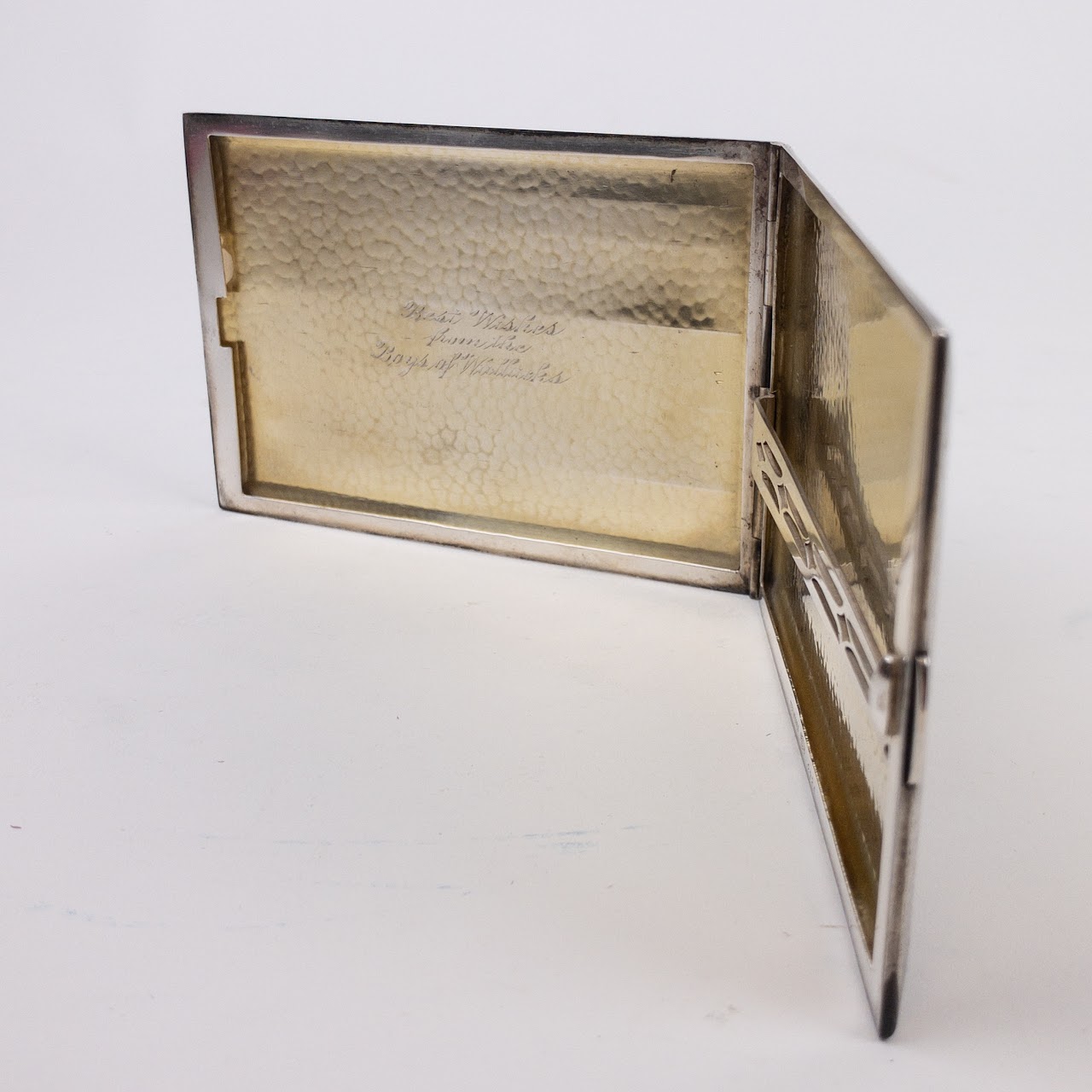 Sterling Silver & 14K Gold Cigarette Case