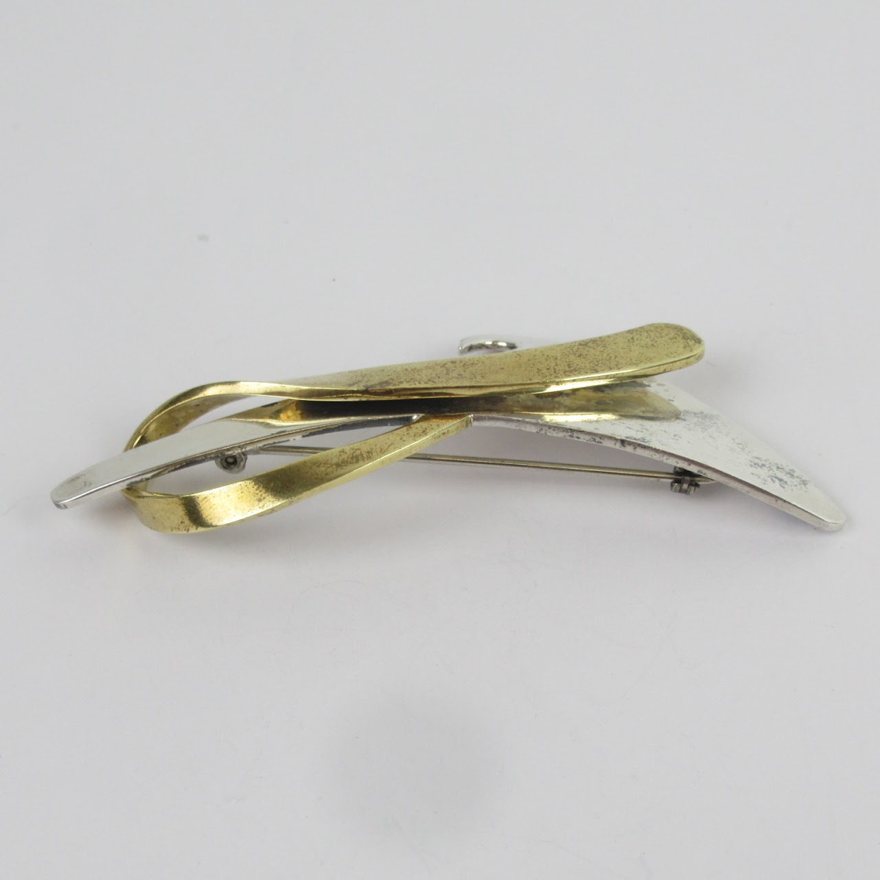 Sterling Silver Abstract Brooch