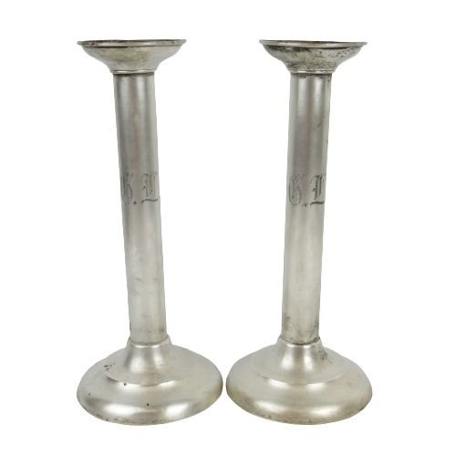 Sterling Silver Candlestick Pair