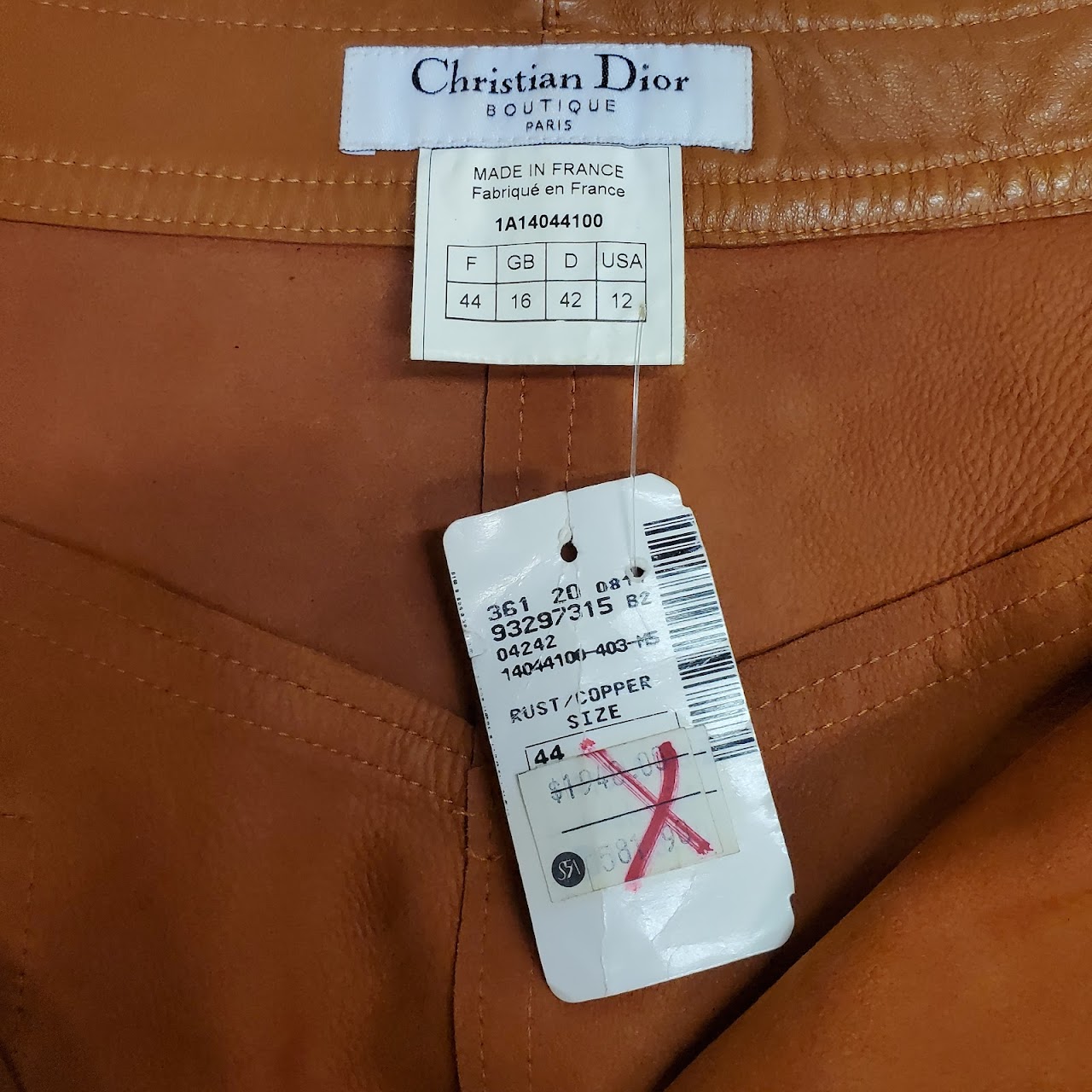 Christian Dior Leather Pants