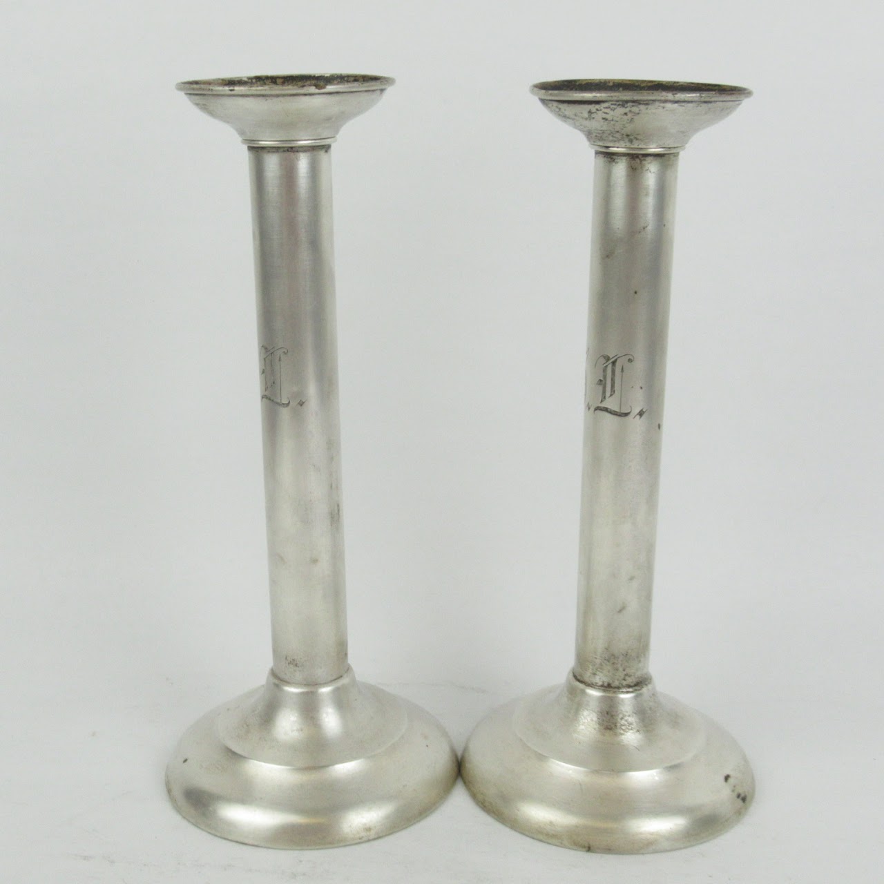 Sterling Silver Candlestick Pair