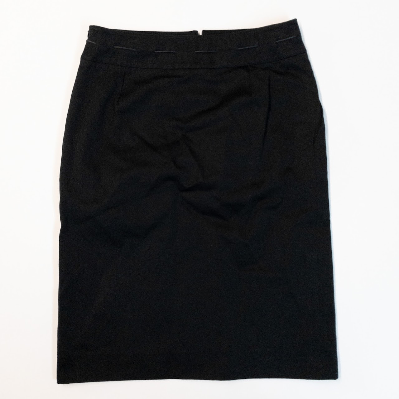 Yves Saint Laurent Cord Waist Pencil Skirt