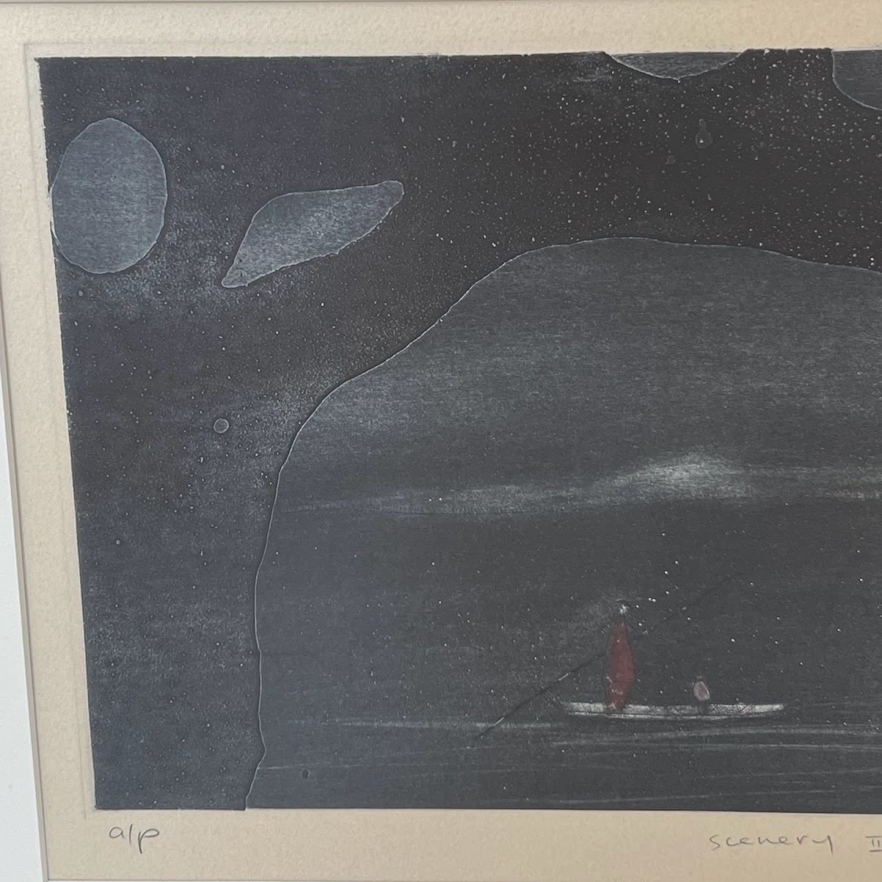 Eng Tay Signed Aquatint Etching