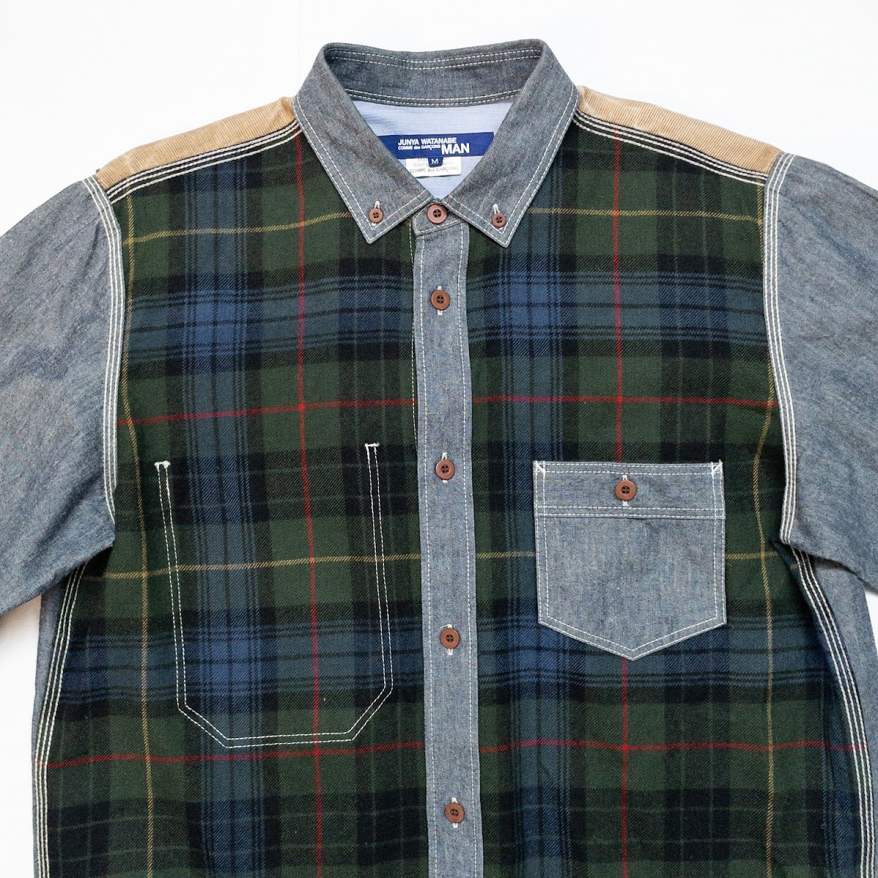 Junya Watanabe For Comme Des Garcons Chambray & Wool Shirt