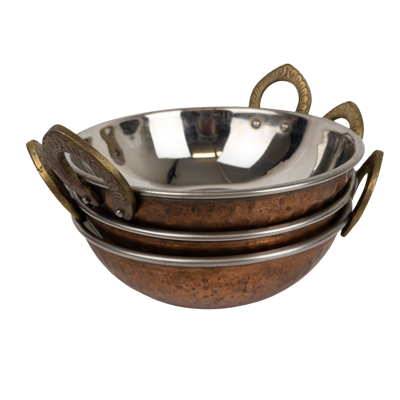 Copper Medium Bowl Trio