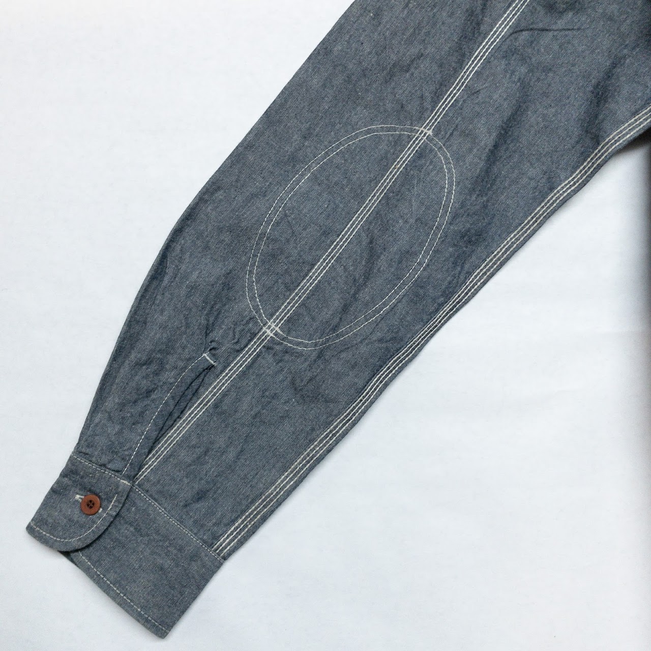 Junya Watanabe For Comme Des Garcons Chambray & Wool Shirt