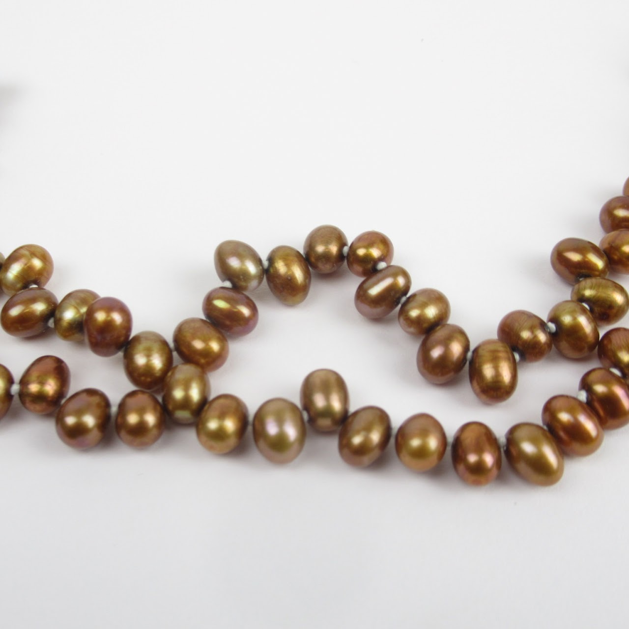 Copper Pearl & 14K Gold Necklace