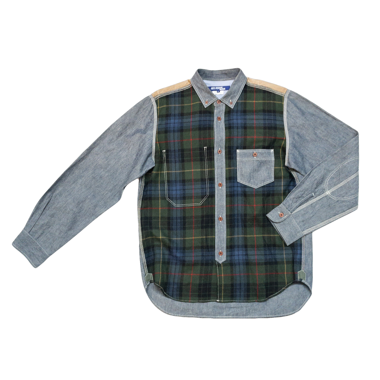 Junya Watanabe For Comme Des Garcons Chambray & Wool Shirt