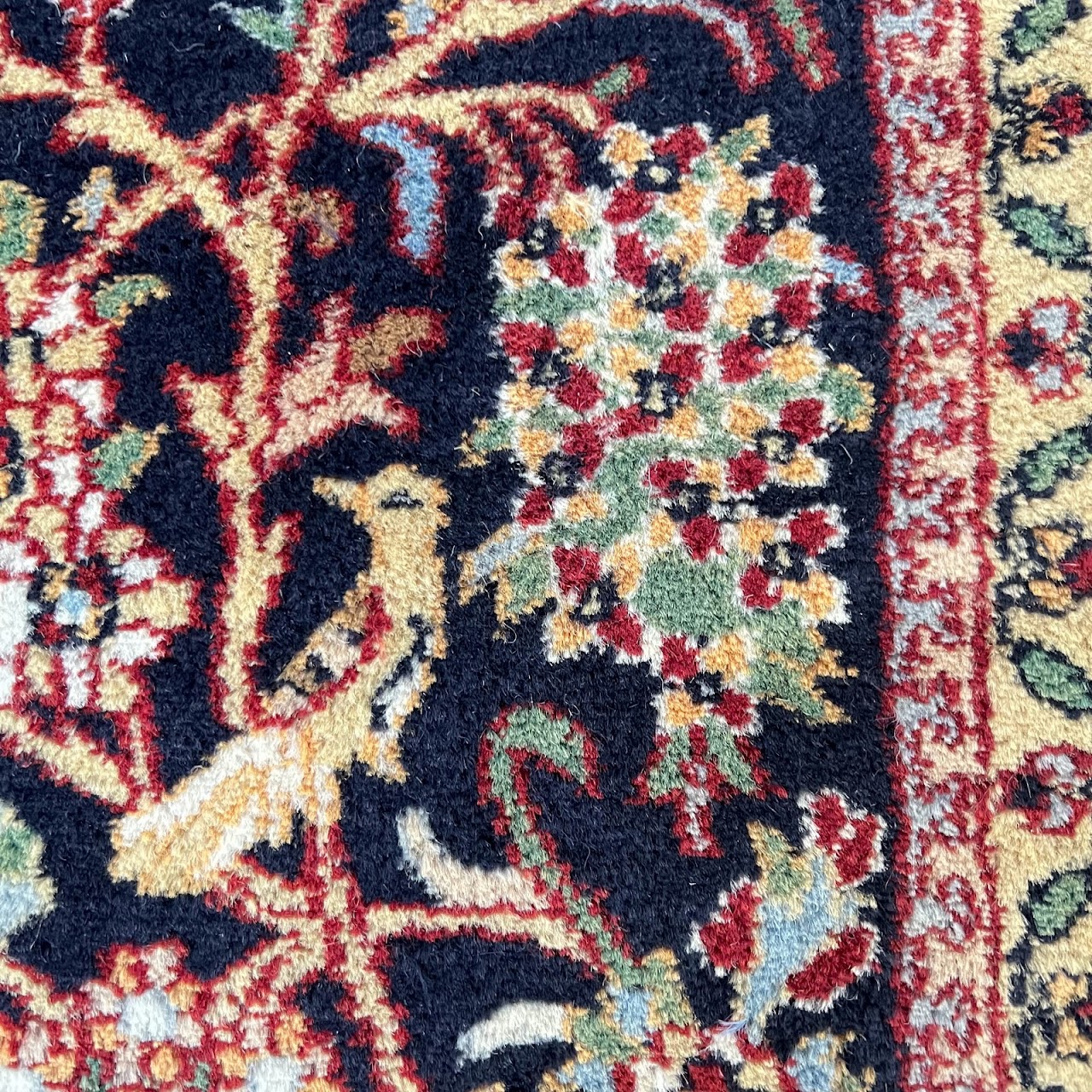 Wool Floral Area Rug