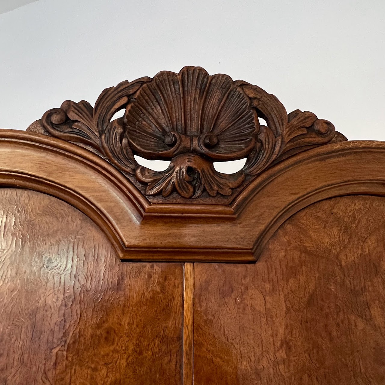 Burl Walnut Bar Cabinet