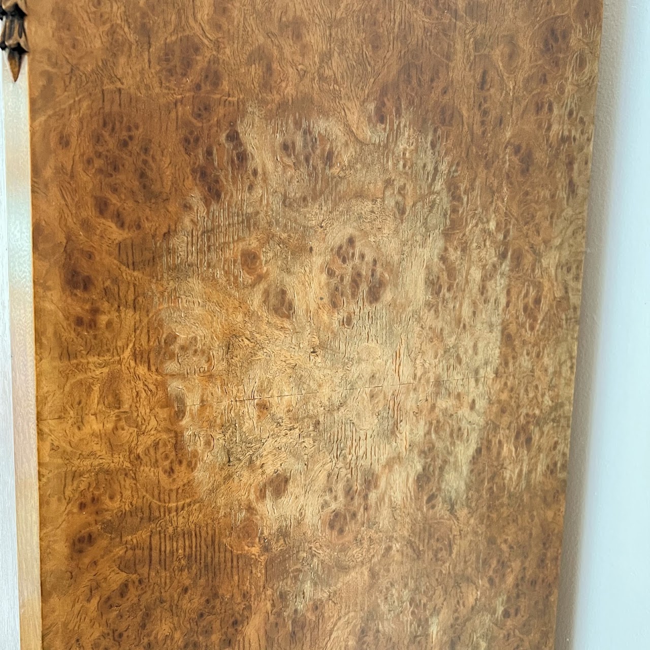 Burl Walnut Bar Cabinet