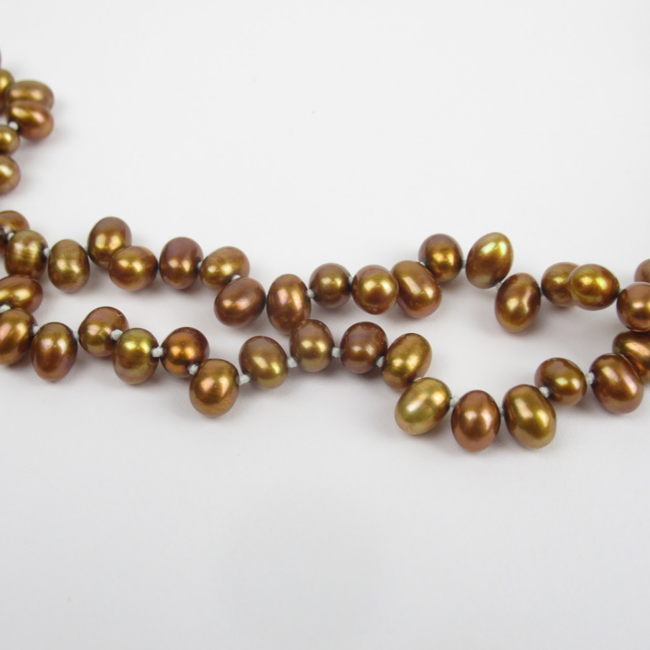 Copper Pearl & 14K Gold Necklace