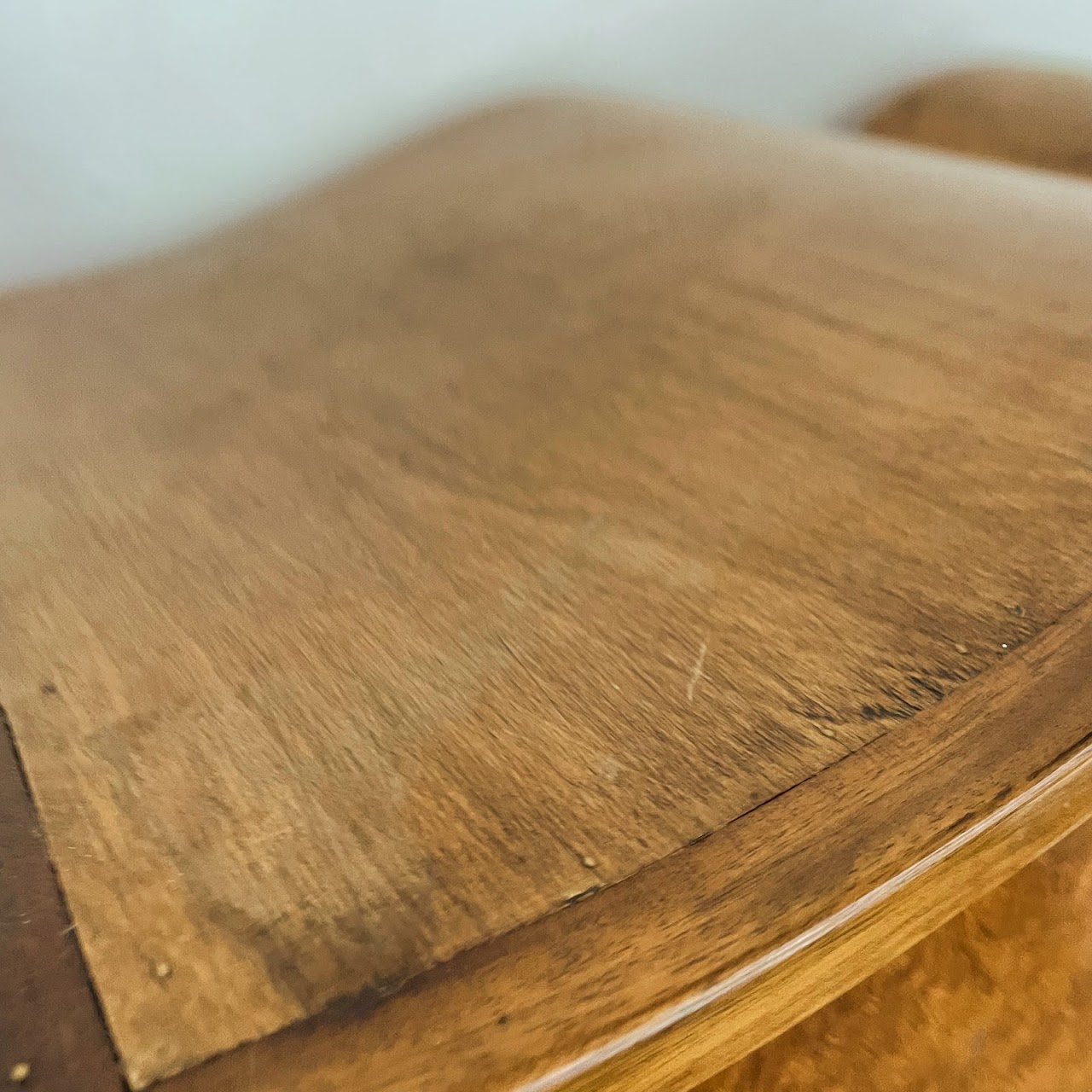 Burl Walnut Bar Cabinet