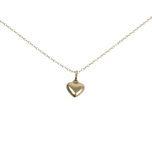 14K Gold Heart Pendant Necklace