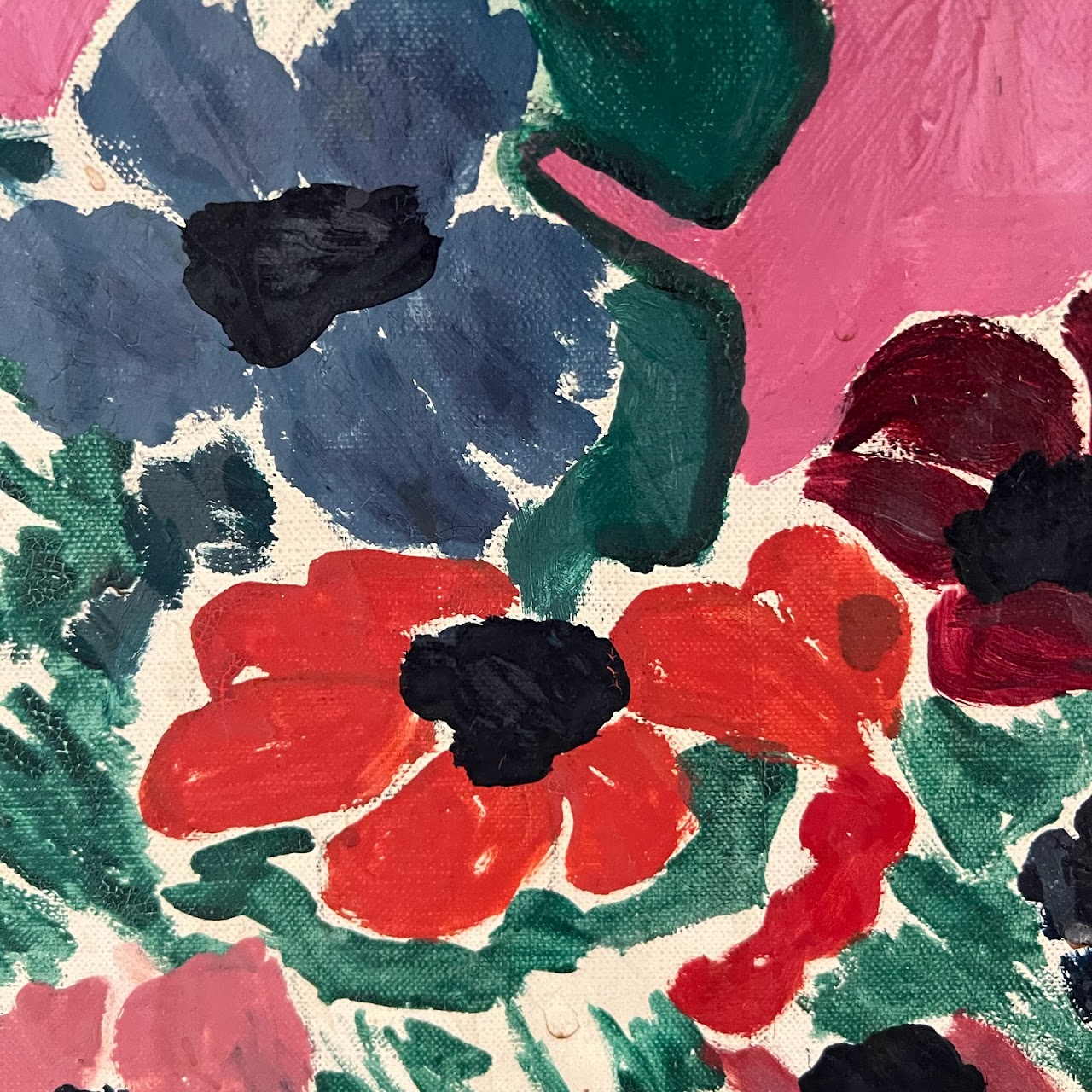 'Pineapple and Anemones' Oil Painting after Matisse