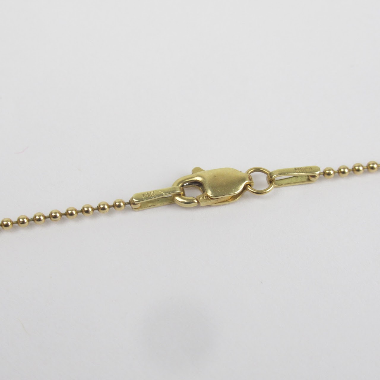 14K Gold Cross Pendant Necklace