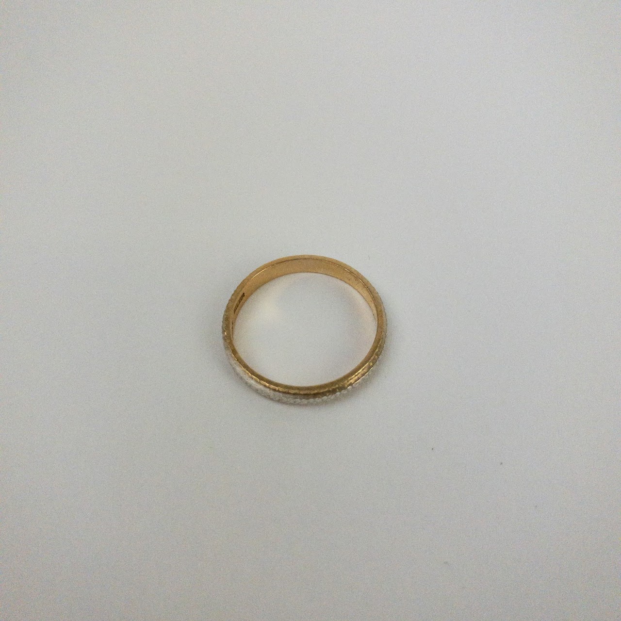 14K Gold Diamond Cut Band