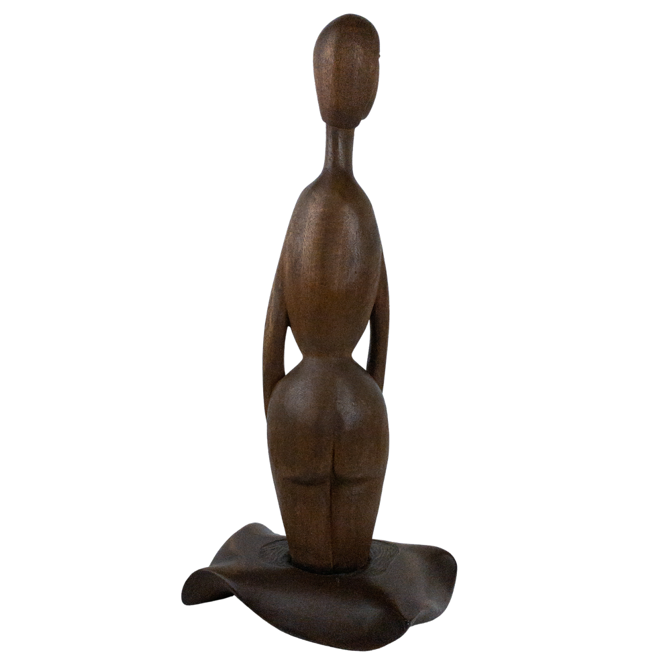 Carved Wood Female Sculpture