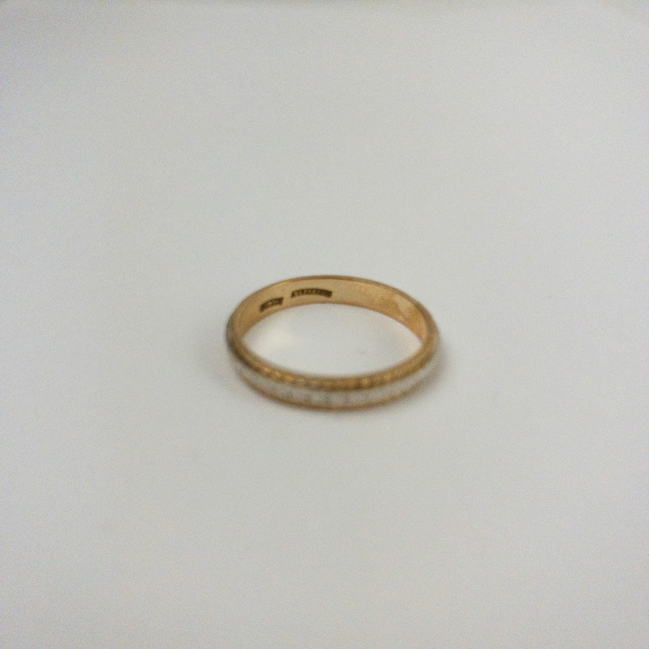 14K Gold Diamond Cut Band