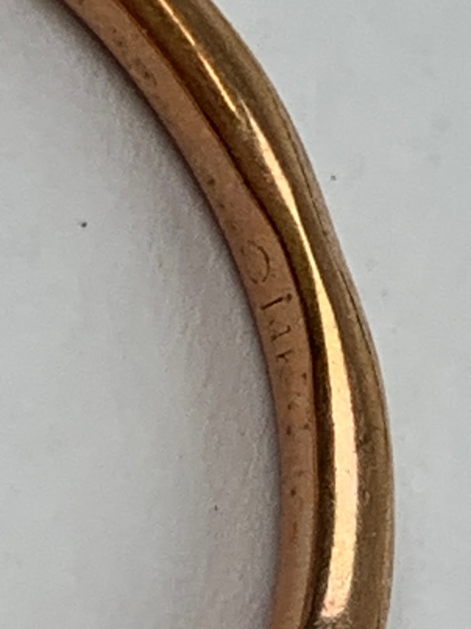 14K Rose Gold Stacking Bands Pair