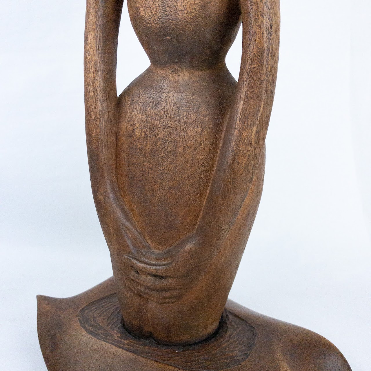 Carved Wood Female Sculpture