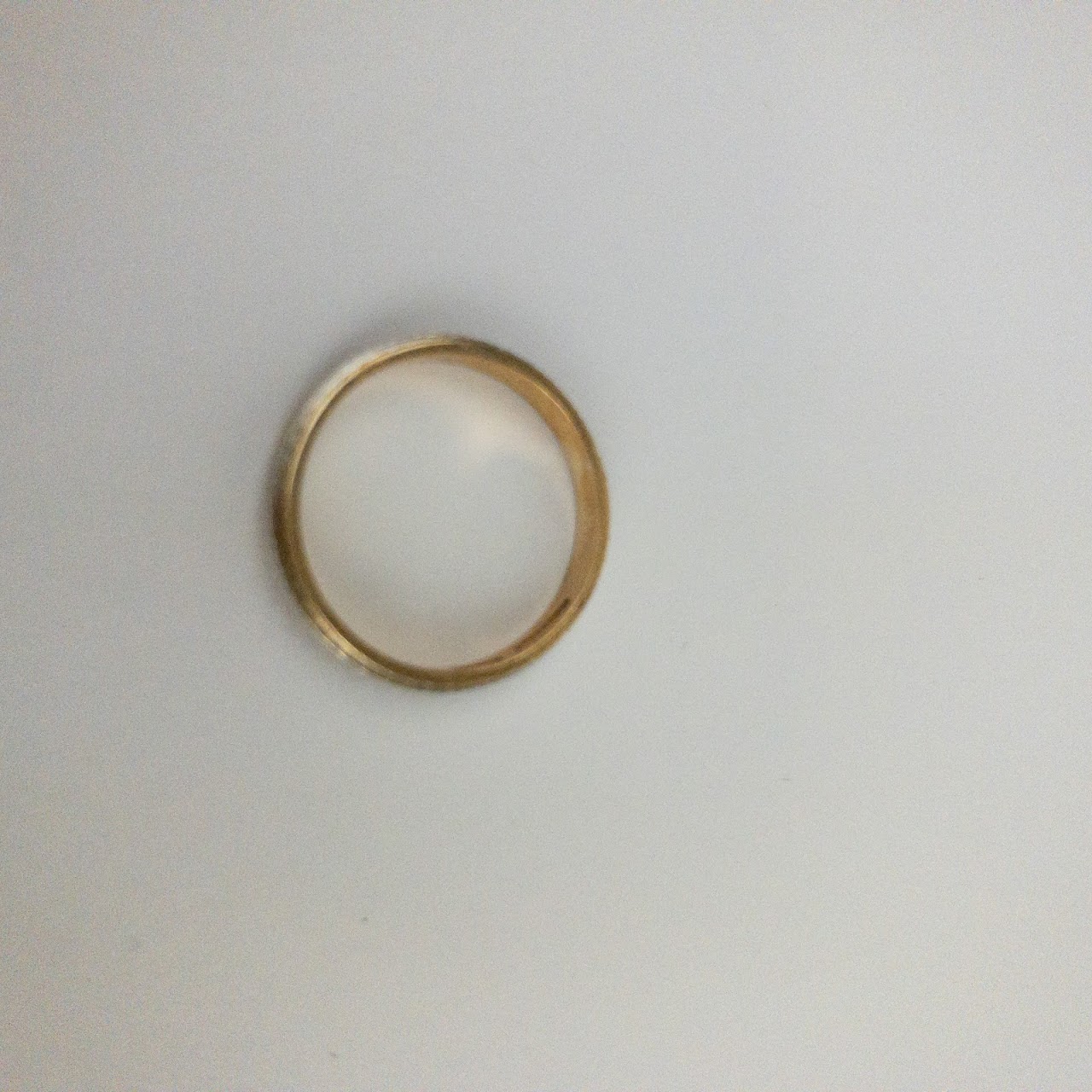 14K Gold Diamond Cut Band