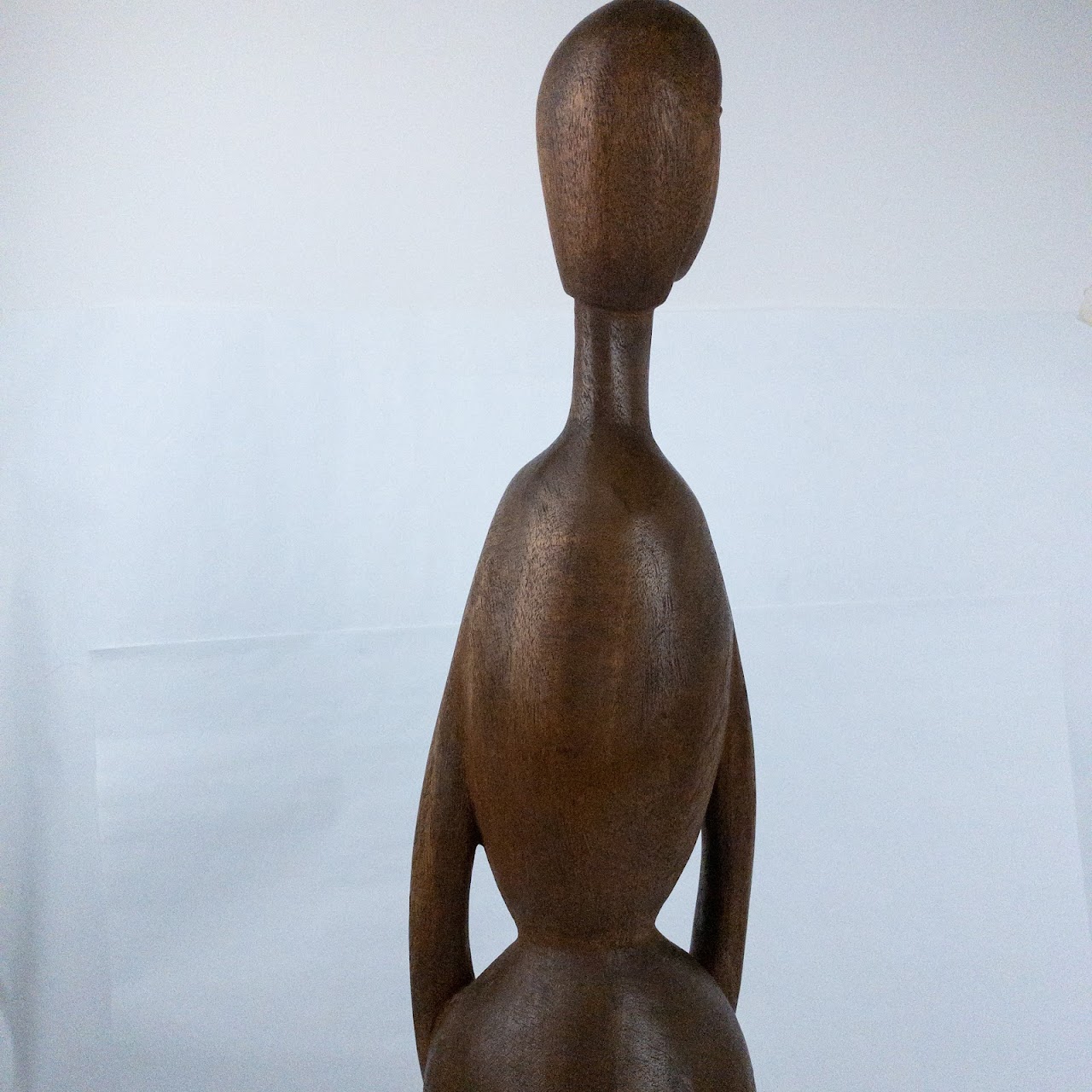 Carved Wood Female Sculpture