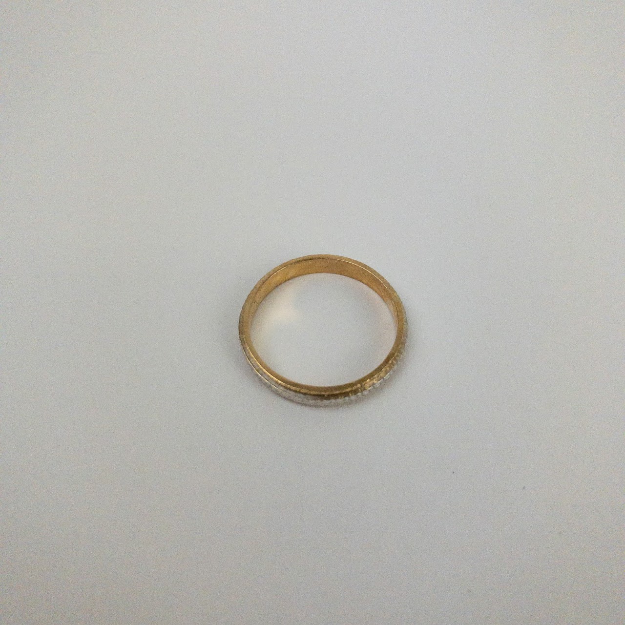 14K Gold Diamond Cut Band