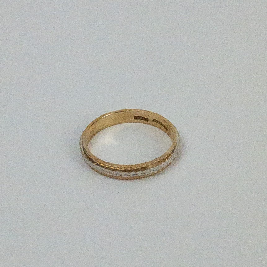 14K Gold Diamond Cut Band