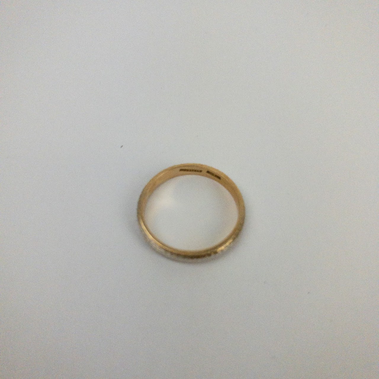 14K Gold Diamond Cut Band