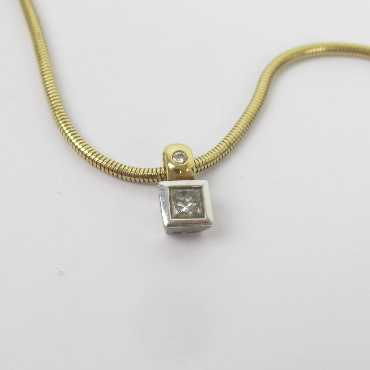 18K Gold & Diamond Pendant