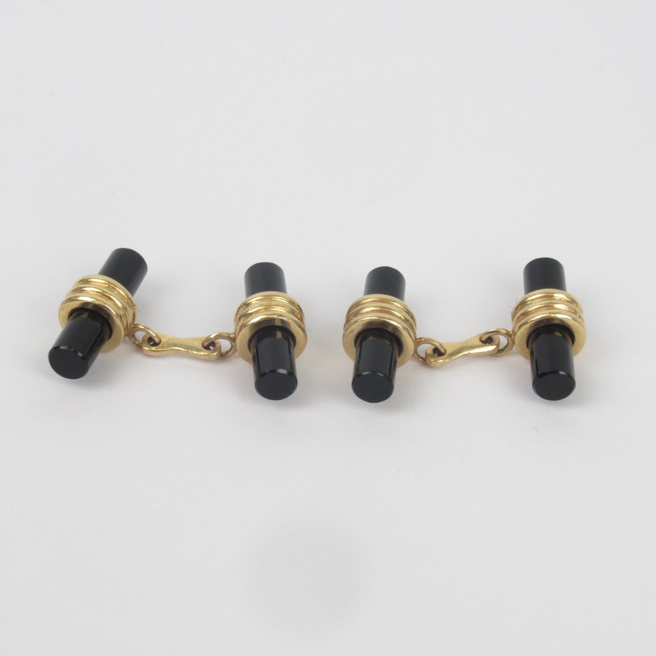 14K Gold Deco Cufflinks