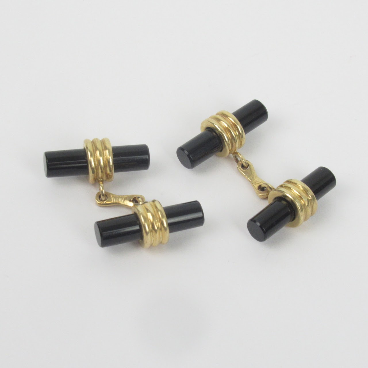 14K Gold Deco Cufflinks