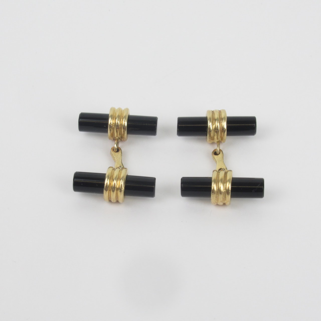 14K Gold Deco Cufflinks