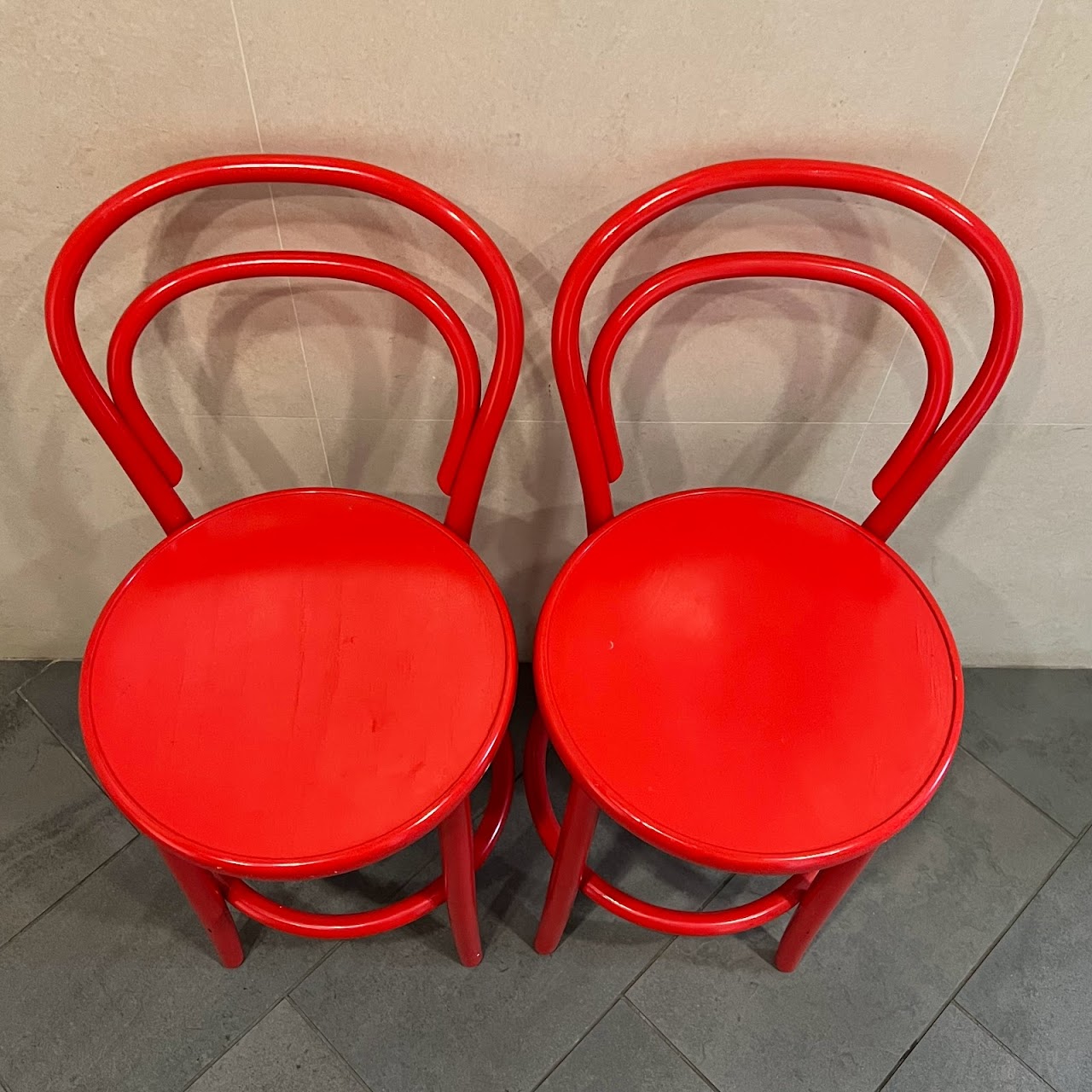 TON Thonet No. 14 Bar Stool Pair