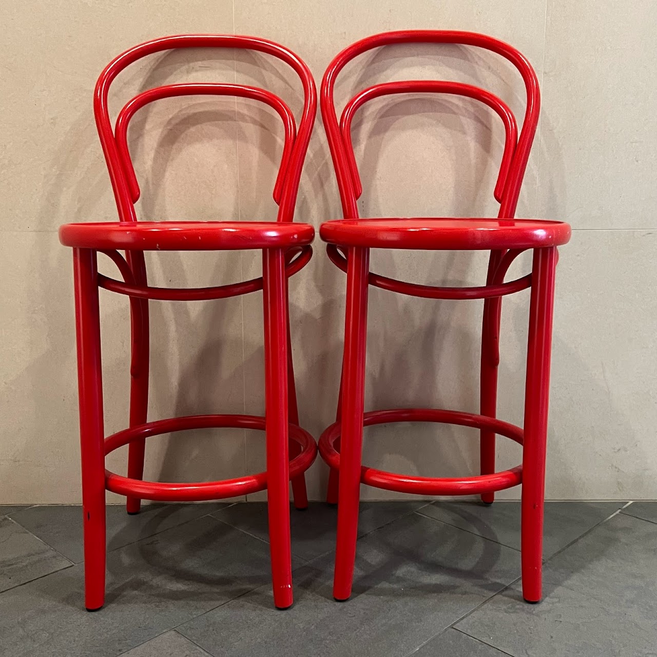 TON Thonet No. 14 Bar Stool Pair